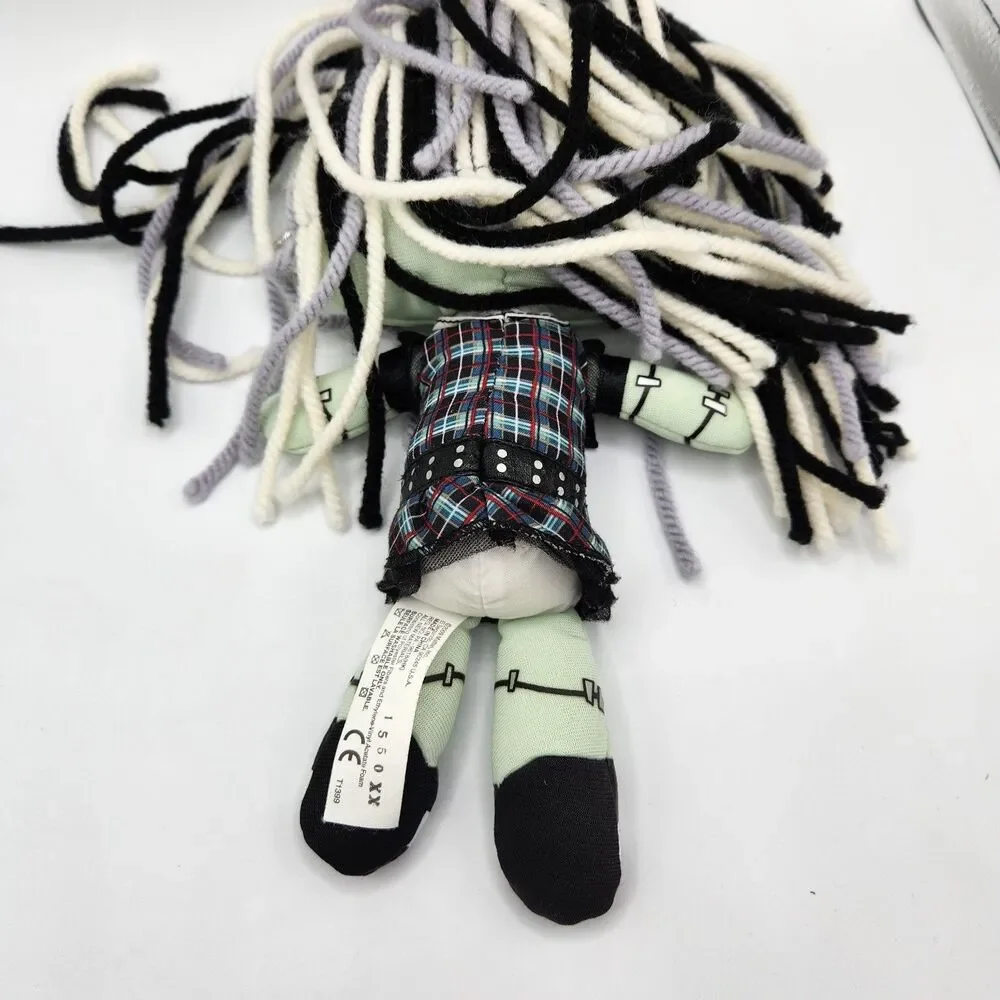 Monster High Frankie Stein Plush Rag Doll Yarn Hair Button Eyes 9-Inch
